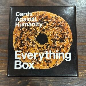 Cards Against Humanity Everything Box - Black with Gold Bagel Artwork